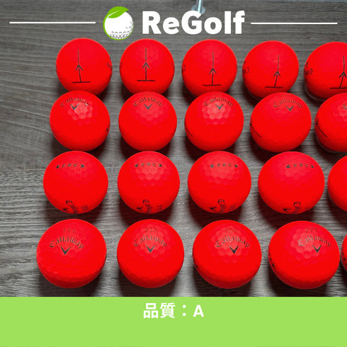 【中古】 ロストボール キャロウェイ ERC マット レッド 2019年モデル 20球 Aランク ゴルフボール リゴルフ