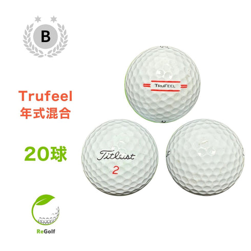 【中古】 ロストボール タイトリスト Trufeel トゥルーフィール ホワイト 年式混合 20球 Bランク ゴルフボール リゴルフ