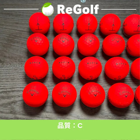 【中古】 ロストボール キャロウェイ ERC レッド 2019年モデル 20球 Cランク ゴルフボール リゴルフ