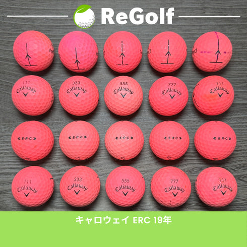 【中古】 ロストボール キャロウェイ ERC ピンク 2019年モデル 20球 ぉ試ランク ゴルフボール リゴルフ
