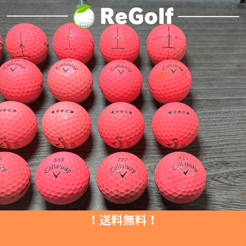 【中古】 ロストボール キャロウェイ ERC ピンク 2019年モデル 20球 ぉ試ランク ゴルフボール リゴルフ