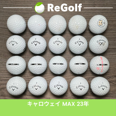 【中古】 ロストボール キャロウェイ スーパーソフト マックス ホワイト 2023年モデル 20球 Cランク ゴルフボール リゴルフ