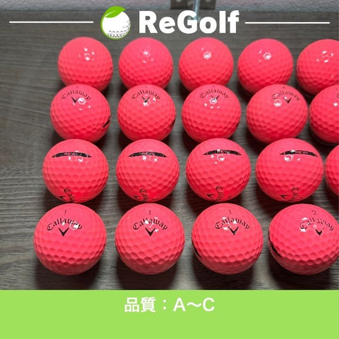 ロストボール キャロウェイ スーパーソフト レヴァ ピンク 2025年モデル 20球 ACランク ゴルフボール