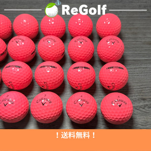 【中古】 ロストボール キャロウェイ マックス ピンク 20球 Cランク ゴルフボール リゴルフ