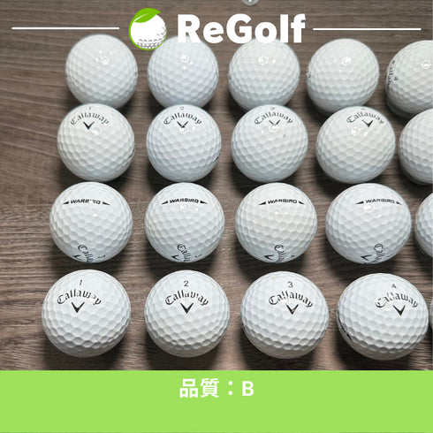 【中古】 ロストボール キャロウェイ ウォーバード ホワイト 2021年モデル 20球 Bランク ゴルフボール リゴルフ