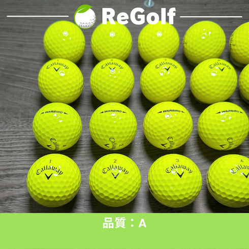 【中古】 ロストボール キャロウェイ ウォーバード イエロー 2021年モデル 20球 Aランク ゴルフボール リゴルフ