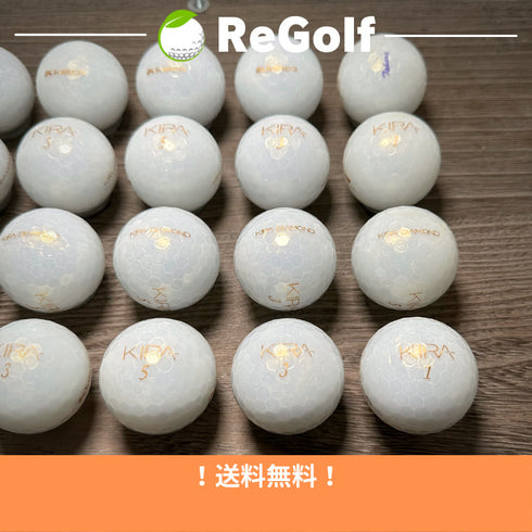 【中古】 ロストボール キャスコ KIRA キラ ダイヤモンド ホワイト 20球 Aぉ試ランク ゴルフボール リゴルフ