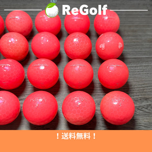 【中古】 ロストボール キャスコ KIRA キラ KLENOT クレノ ピンク 20球 ACランク ゴルフボール リゴルフ