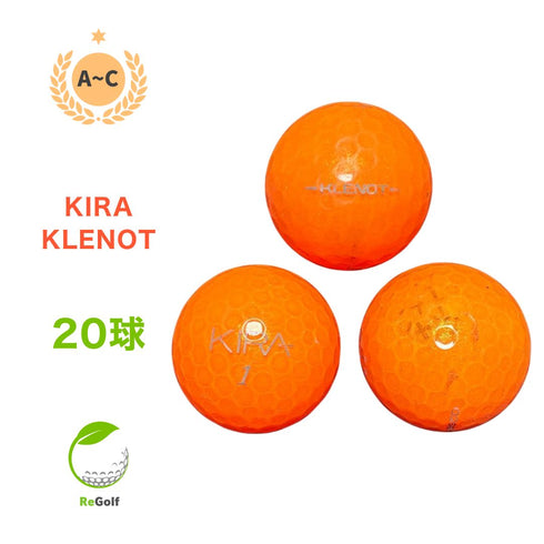 【中古】 ロストボール キャスコ KIRA キラ クレノ オレンジ 年式混合 20球 ACランク ゴルフボール リゴルフ