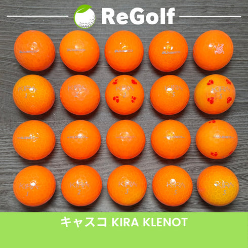 【中古】 ロストボール キャスコ KIRA キラ クレノ オレンジ 年式混合 20球 ACランク ゴルフボール リゴルフ