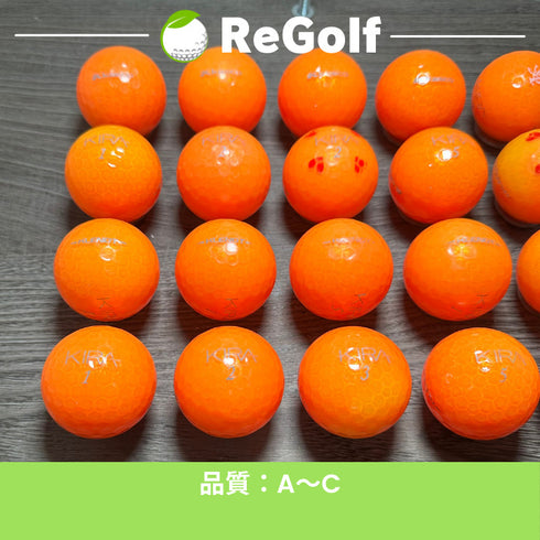 【中古】 ロストボール キャスコ KIRA キラ クレノ オレンジ 年式混合 20球 ACランク ゴルフボール リゴルフ