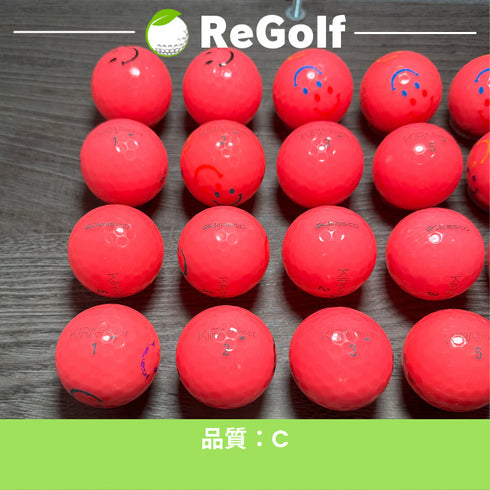 【中古】 ロストボール キャスコ KIRA キラ スウィート ピンク 20球 Cランク ゴルフボール リゴルフ