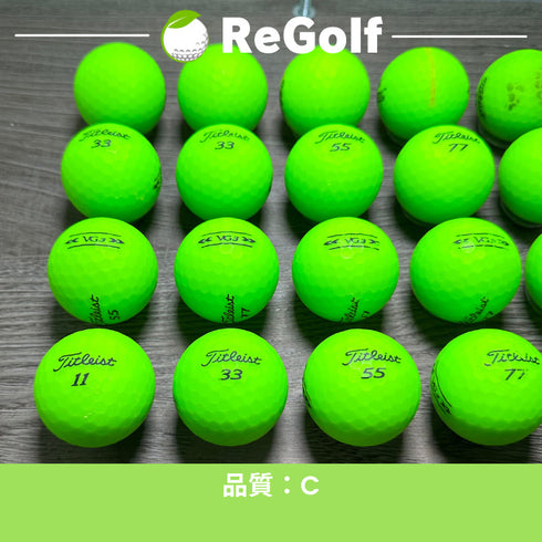 【中古】 ロストボール タイトリスト VG3 グリーン 2022年モデル 20球 Cランク ゴルフボール リゴルフ
