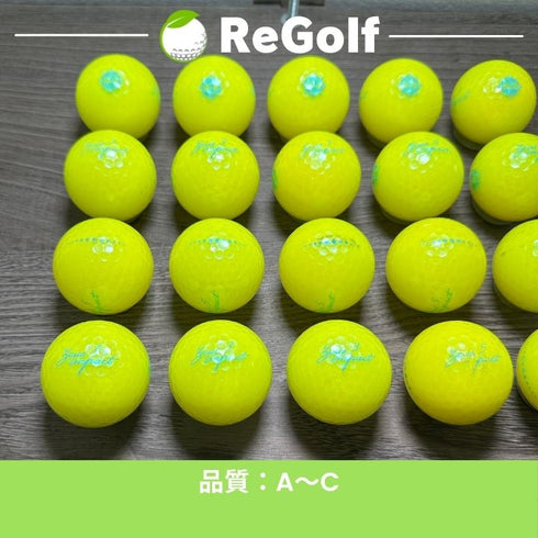 【中古】 ロストボール キャスコ ゼウスインパクト 女子 イエロー 2023年モデル 20球 ACランク ゴルフボール リゴルフ