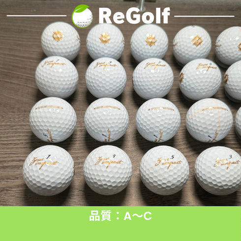 【中古】 ロストボール キャスコ ゼウスインパクト ホワイト 2023年モデル 20球 ACランク ゴルフボール リゴルフ