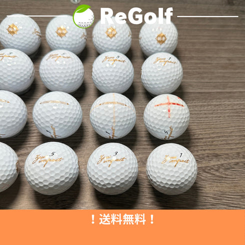 【中古】 ロストボール キャスコ ゼウスインパクト ホワイト 2023年モデル 20球 ACランク ゴルフボール リゴルフ