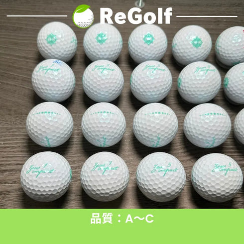【中古】 ロストボール キャスコ ゼウスインパクト 女子 ホワイト 2023年モデル 20球 ACランク ゴルフボール リゴルフ