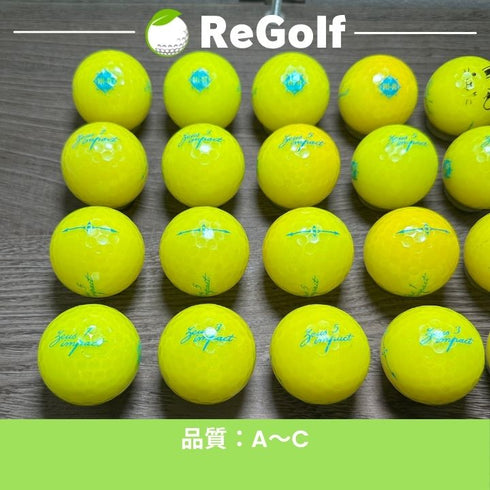 【中古】 ロストボール キャスコ ゼウスインパクト イエロー 2022年モデル 20球 ACランク ゴルフボール リゴルフ