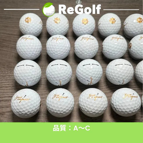 【中古】 ロストボール キャスコ ゼウスインパクト ホワイト 2019年モデル 20球 ACランク ゴルフボール リゴルフ