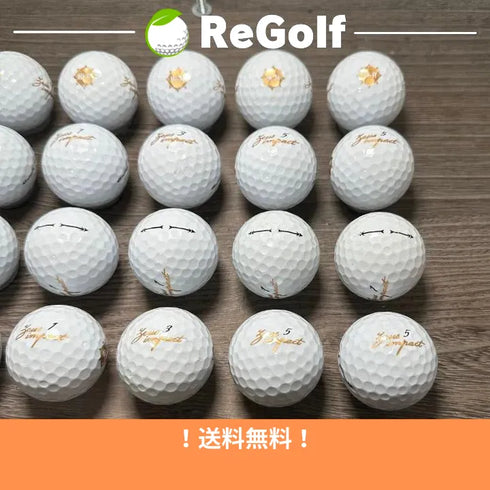 【中古】 ロストボール キャスコ ゼウスインパクト ホワイト 2019年モデル 20球 ACランク ゴルフボール リゴルフ