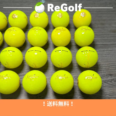 【中古】 ロストボール キャスコ ゼウスインパクト イエロー 2019年モデル 20球 ACランク ゴルフボール リゴルフ