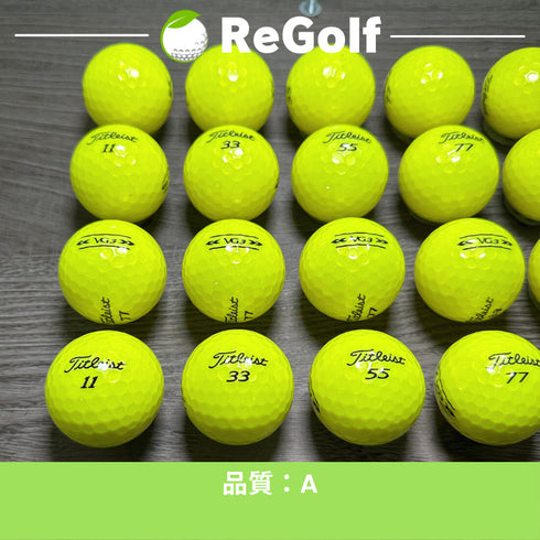 【中古】 ロストボール タイトリスト VG3 イエロー 2022年モデル 20球 Aランク ゴルフボール リゴルフ