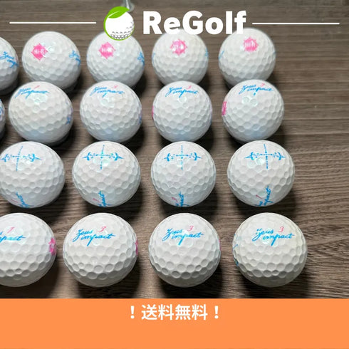 【中古】 ロストボール キャスコ ゼウスインパクト 女子 パールホワイト 2019年モデル 20球 ACランク ゴルフボール リゴルフ