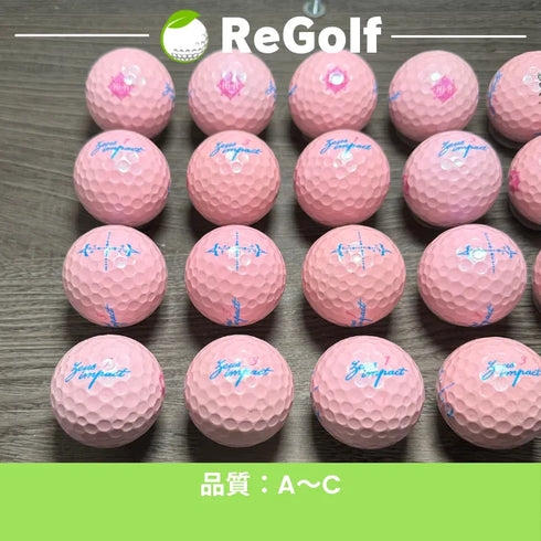 【中古】 ロストボール キャスコ ゼウスインパクト 女子 ピンク 2019年モデル 20球 ACランク ゴルフボール リゴルフ