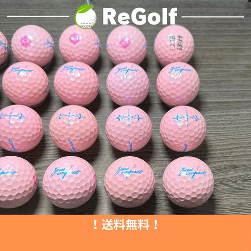 【中古】 ロストボール キャスコ ゼウスインパクト 女子 ピンク 2019年モデル 20球 ACランク ゴルフボール リゴルフ