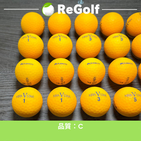 【中古】 ロストボール キャスコ KIRA キラ V スター 20球 Cランク ゴルフボール リゴルフ