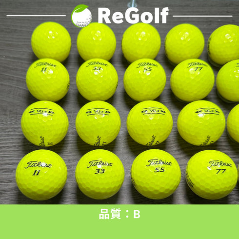 【中古】 ロストボール タイトリスト VG3 イエロー 2022年モデル 20球 Bランク ゴルフボール リゴルフ