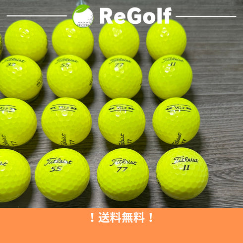 【中古】 ロストボール タイトリスト VG3 イエロー 2022年モデル 20球 Bランク ゴルフボール リゴルフ
