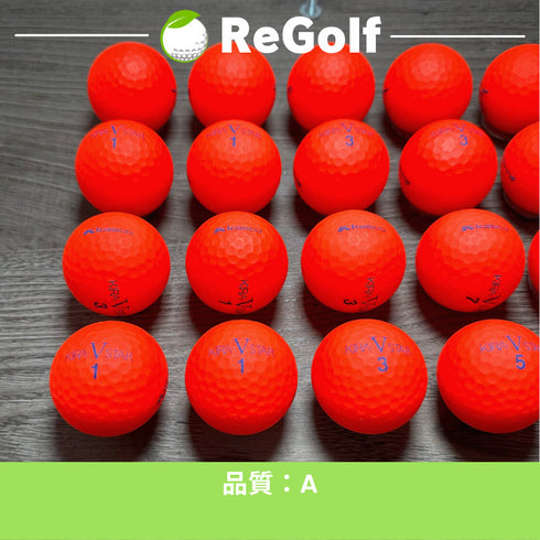 【中古】 ロストボール キャスコ KIRA キラ V スター マット レッド 20球 Aランク ゴルフボール リゴルフ