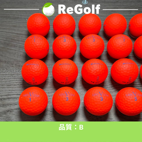 【中古】 ロストボール キャスコ KIRA キラ V スター マット レッド 20球 Bランク ゴルフボール リゴルフ