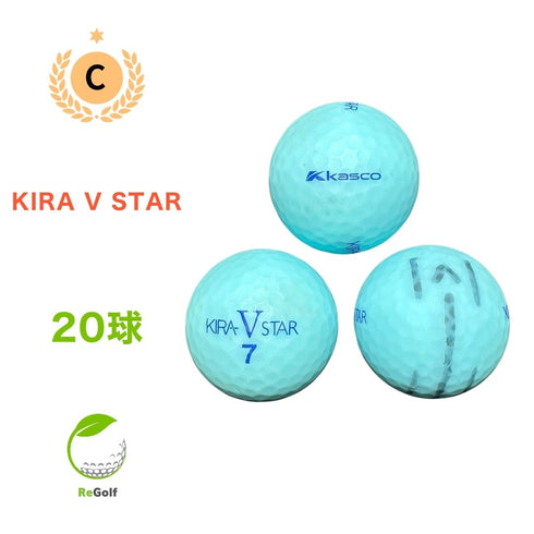【中古】 ロストボール キャスコ KIRA キラ V スター マット ブルー 20球 Cランク ゴルフボール リゴルフ