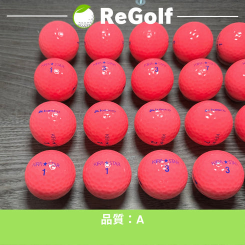 【中古】 ロストボール キャスコ KIRA キラ スター ピンク 20球 Aランク ゴルフボール リゴルフ
