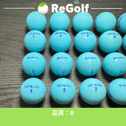 【中古】 ロストボール キャスコ KIRA キラ スター ブルー 20球 Bランク ゴルフボール リゴルフ