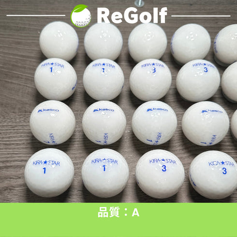 【中古】 ロストボール キャスコ KIRA キラ スター ホワイト 20球 Aランク ゴルフボール リゴルフ