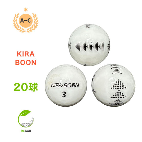 【中古】 ロストボール キャスコ KIRA キラブーン ホワイト 年式混合 20球 ACランク ゴルフボール リゴルフ