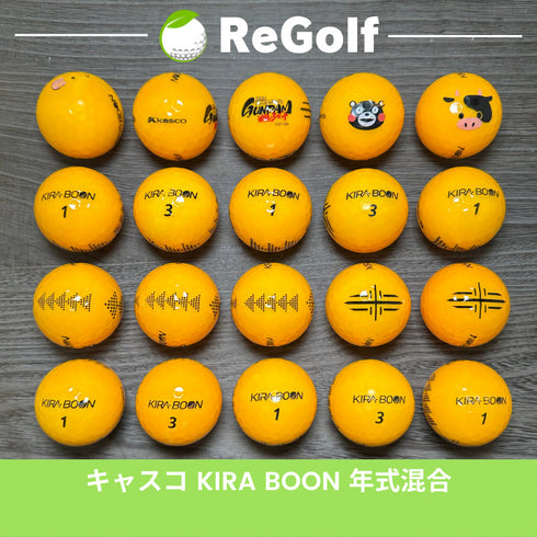 【中古】 ロストボール キャスコ KIRA キラ ブーン オレンジ 年式混合 20球 ACランク ゴルフボール リゴルフ