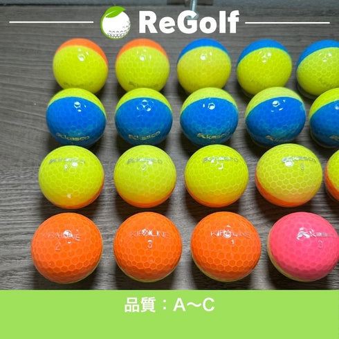 【中古】 ロストボール キャスコ キラ ライン ブルー オレンジ 20球 ACランク ゴルフボール リゴルフ