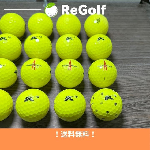 【中古】 ロストボール キャスコ エース イエロー 20球 ACランク ゴルフボール リゴルフ