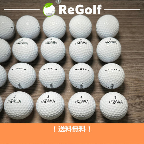 【中古】 ロストボール 本間ゴルフ ホンマ D1 ホワイト 年式混合 20球 Aランク ゴルフボール リゴルフ