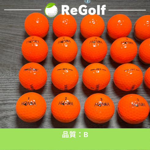 【中古】 ロストボール 本間ゴルフ ホンマ D1 オレンジ 年式混合 20球 Bランク ゴルフボール リゴルフ