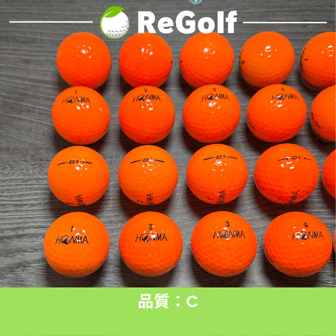 【中古】 ロストボール 本間ゴルフ ホンマ D1 オレンジ 年式混合 20球 Cランク ゴルフボール リゴルフ
