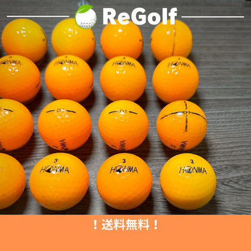 【中古】 ロストボール 本間ゴルフ ホンマ D1 オレンジ 2016年モデル 20球 Aぉ試ランク ゴルフボール リゴルフ