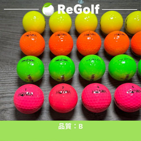 【中古】 ロストボール 本間ゴルフ ホンマ D1 マルチカラー 年式混合 20球 Bランク ゴルフボール リゴルフ