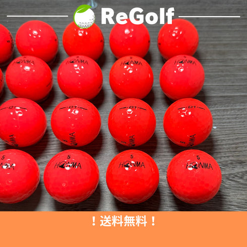 【中古】 ロストボール 本間ゴルフ ホンマ D1 ピンク レッド 年式混合 20球 Aランク ゴルフボール リゴルフ