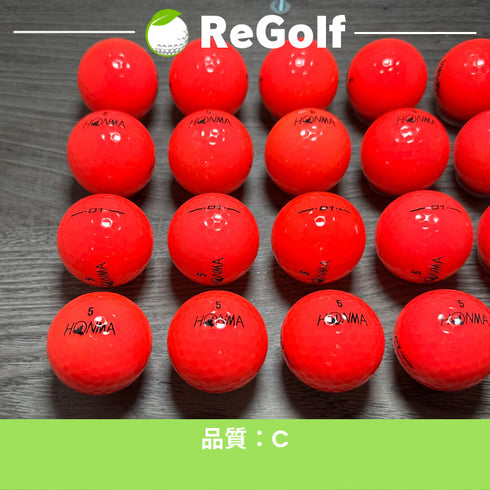 【中古】 ロストボール 本間ゴルフ ホンマ D1 ピンク レッド 年式混合 20球 Cランク ゴルフボール リゴルフ