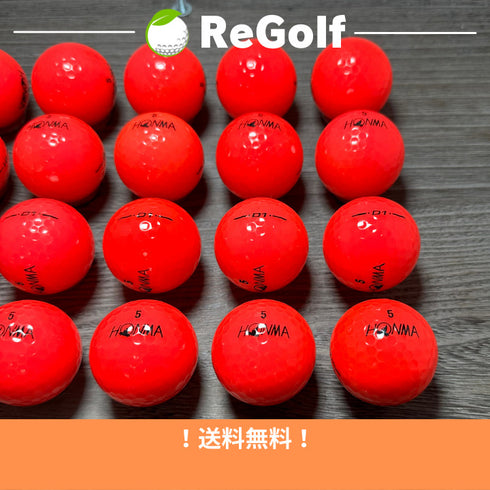 【中古】 ロストボール 本間ゴルフ ホンマ D1 ピンク レッド 年式混合 20球 Cランク ゴルフボール リゴルフ